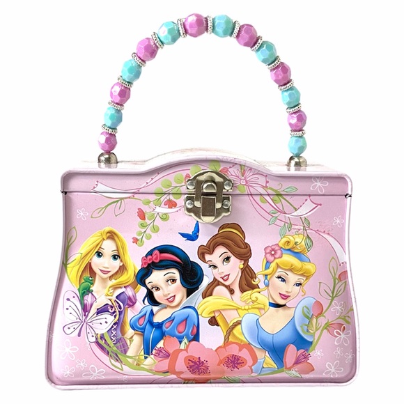 Other - Tin Box Kids Bag Disney Princess Pink Beaded
